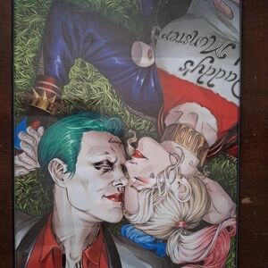 Comic Art Print - Suicide Squad Harley Quinn And Joker